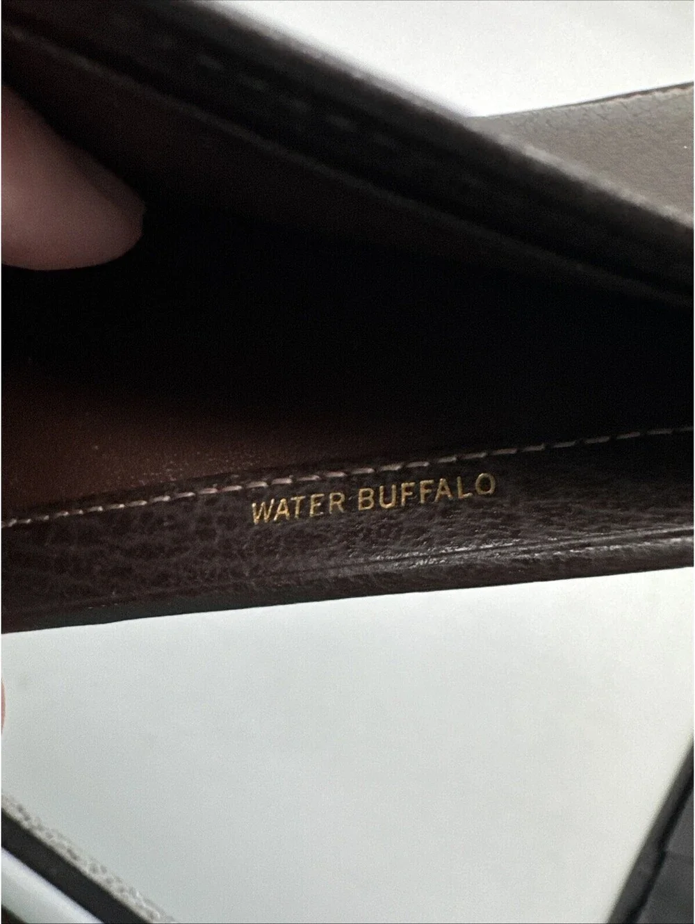 Vintage Water Buffalo Men’s Wallet Brown Bifold Leather EUC
